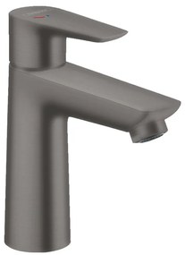 Hansgrohe Talis E, páková umývadlová batéria 110 CoolStart s odtokovou súpravou s ťahadlom, kefovaná čierna chrómová, HAN-71713340