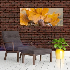 Obraz - Jesenné žalude (120x50 cm)