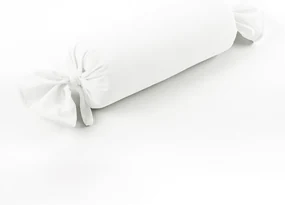 Biante Zamatový vankúš valec bonbon Velvet Brick SVB-201 Snehovo biely 15x80 cm