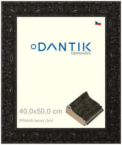DANTIK rám na obraz 40x50 | PRAHA černá (Plexi Čiré)