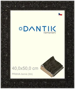 DANTIK rám na obraz 40x50 | PRAHA černá (Plexi Čiré)