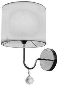 CLX Moderná nástenná lampa NUNZIO, 1xE27, 60W, biela