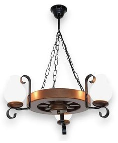 Brilagi - Luster na reťazi ROATA 3xE14/40W/230V buk/orech