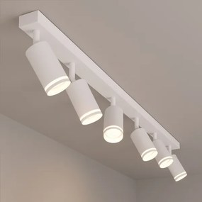 Bodové svietidlo PIPE 6xGU10/10W/230V biela