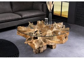 Konferenčný stôl Root 44120 Ø100cm Drevo Teak  - Komfort-nábytok