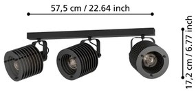 Eglo 900742 - Bodové svietidlo SEGOVIA 3xE27/40W/230V