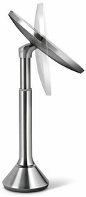 Zrkadlo Simplehuman s nastavitelným jasom Dual LED, matný nerez