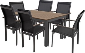 Doppler EXPERT WOOD Plus, stohovateľné kreslá 6+1