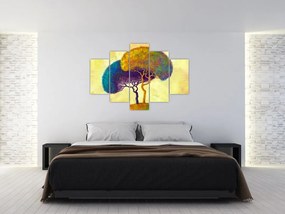 Obraz - Stromy na kopci (150x105 cm)