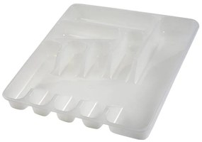 7-dielna nádoba na príbor, prírodná priehľadná. 39,5 x 37 x 5 001