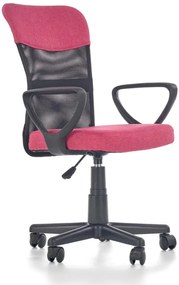 Detská otočná stolička TIMMY růžovočierna