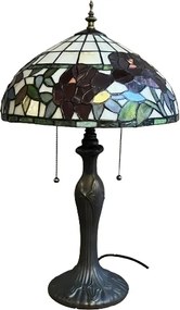 Stolné svietidlo Tiffany vitráž ROSE stojan Deluxe Ø36*60