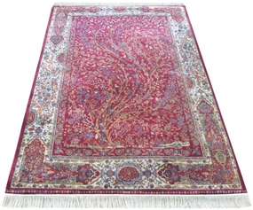 Koberec Exkluzívny Qum Silk 11 červený