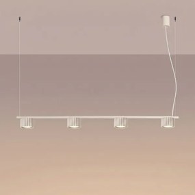 Sollux SL.2697 - Závesný luster AURA na lankách 4xGX53/10W/230V krémový