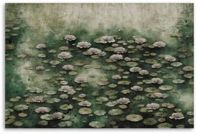 Gario Obraz na plátne Lotosové kvety na jazere Rozmery: 120 x 80 cm