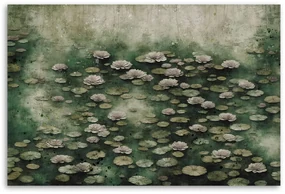 Gario Obraz na plátne Lotosové kvety na jazere Rozmery: 90 x 60 cm