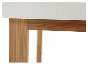 Tempo Kondela Stôl s policou, prírodná/biela, SELENE TYP 5