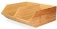 Bambusový organizér, úložný box 2-komorový, dvojitý, DOUBLE CAJA, 34x31x13
