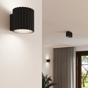 Sollux  SL.1785 - Bodové svietidlo AURA 2xGU10/10W/230V čierne