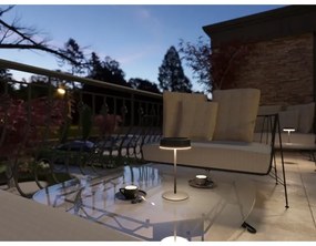 LED Stmievateľná solárna nabíjacia stolná lampa VIVIEN LED/3W/5V 2700K IP54 čierna