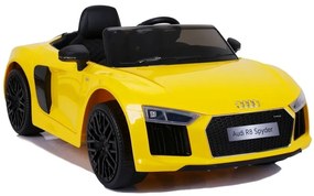 LEAN CARS Elektrické autíčko Audi R8 JJ2198 - žlté - 2x45W - 2x6V7Ah - 2022