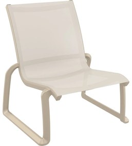 PACIFIC LOUNGE záhradné kreslo bez podrúčok taupe