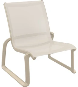 PACIFIC LOUNGE záhradné kreslo bez podrúčok taupe