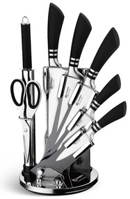 WELLHOX Elegantná 8 dielna sada nožov v otočnom stojane