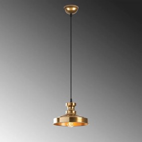 Závesné svietidlo v zlatej farbe s kovovým tienidlom ø 22 cm Berceste – Opviq lights