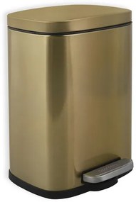 Spirella Spirella pedálový odpadkový kôš akira kartáčovaná nerez oceľ zlatá 5 l 10.21232
