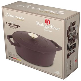 BerlingerHaus Pekáč liatinový s pokrievkou Leonardo 24 cm, 24 cm