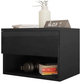 Nočný stolík NECE 32x45 cm čierna