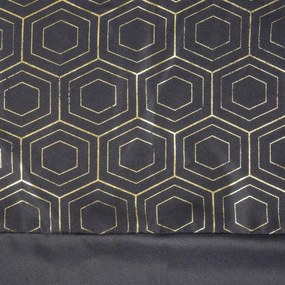 Luxusný záves v čiernej farbe do spálne Dĺžka: 250 cm