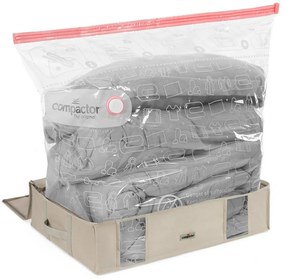 Compactor Compactor Life 2.0. vákuový úložný box s puzdrom - L 145 litrov, 65 x 50 x 15,5 cm, L