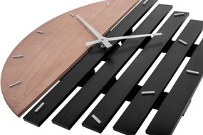 Tutumi Tutumi, okrúhle nástenné hodiny 50 cm MC90100, hnedá-čierna, ZEG-03621