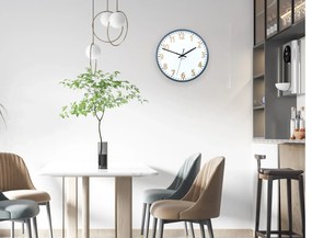 Nástěnné hodiny Hakuro 30 cm šedé/zlaté