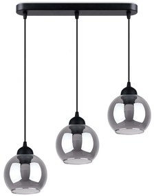 Sollux SL.1142 - Luster na lanku ALINO 3xE27/60W/230V čierna