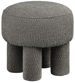 Tmavosivý ženilkový taburet Canberra – House Nordic