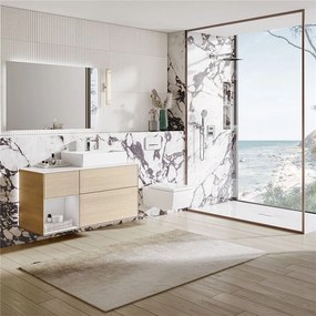 VILLEROY &amp; BOCH Memento 2.0 WC sedátko s poklopom, s funkciou QuickRelease a Softclosing, Stone White, 8M24S1RW