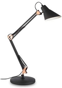 Ideal Lux - Stolná lampa 1xE27/60W/230V čierna