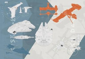 MANUFACTURER -  Fototapeta  Star Wars - Technical Plan
