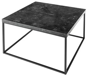 Dizajnový konferenčný stolík Haines 60 cm vzor antracitový mramor