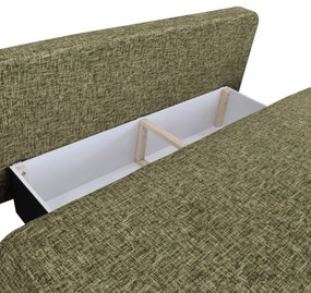 Rozkladacia pohovka PAROS- zelená