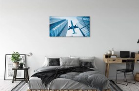 Obraz canvas Budovy letún neba 125x50 cm
