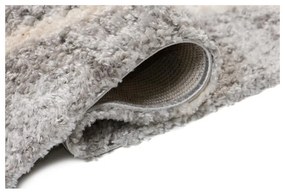 Kusový koberec shaggy Mirza sivý 160x229cm