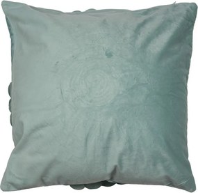 Zelená obliečka na vankúš s kvetinou Flower - 45*45 cm