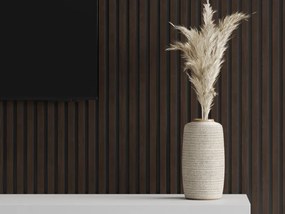 Mexen Lam-B, akustické stenové lamely 275 × 30 cm, HDF doska 4 mm, technická dyha, eben hnedý, S100-275307-3015-022
