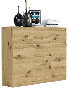 Dizajnová komoda S-62D s čistými líniami - rôzne farebné prevedenia artisan