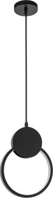Toolight - LED závesné stropné kruhové svietidlo APP852-CP, čierna, OSW-07021