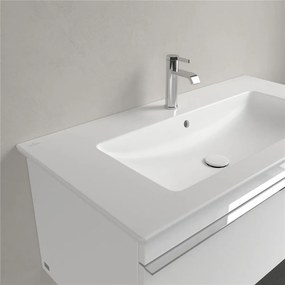 VILLEROY &amp; BOCH Venticello umývadlo na skrinku s otvorom, s prepadom, 1000 x 500 mm, Stone White, s povrchom CeramicPlus, 4104ALRW